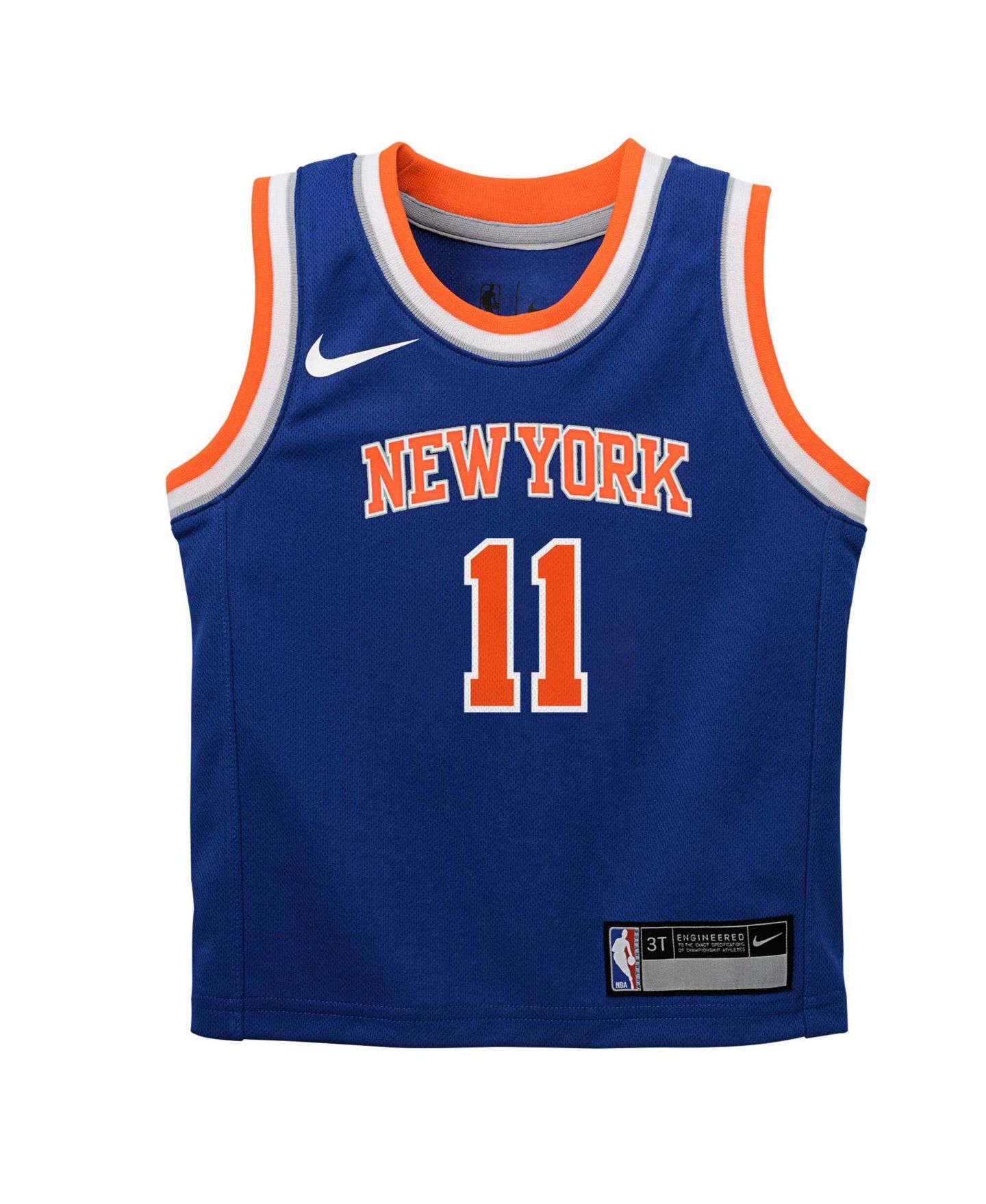 Топ Nike Jalen Brunson Blue New York Knicks Replica Swingman Jersey - Icon Edition для мальчиков — фото 2