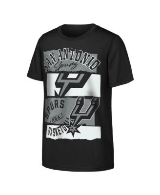 Big Boys and Girls Black San Antonio Spurs In The Paint T-Shirt