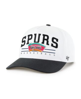 Men's White and Black San Antonio Spurs Roscoe Two-Tone Hitch Adjustable Hat