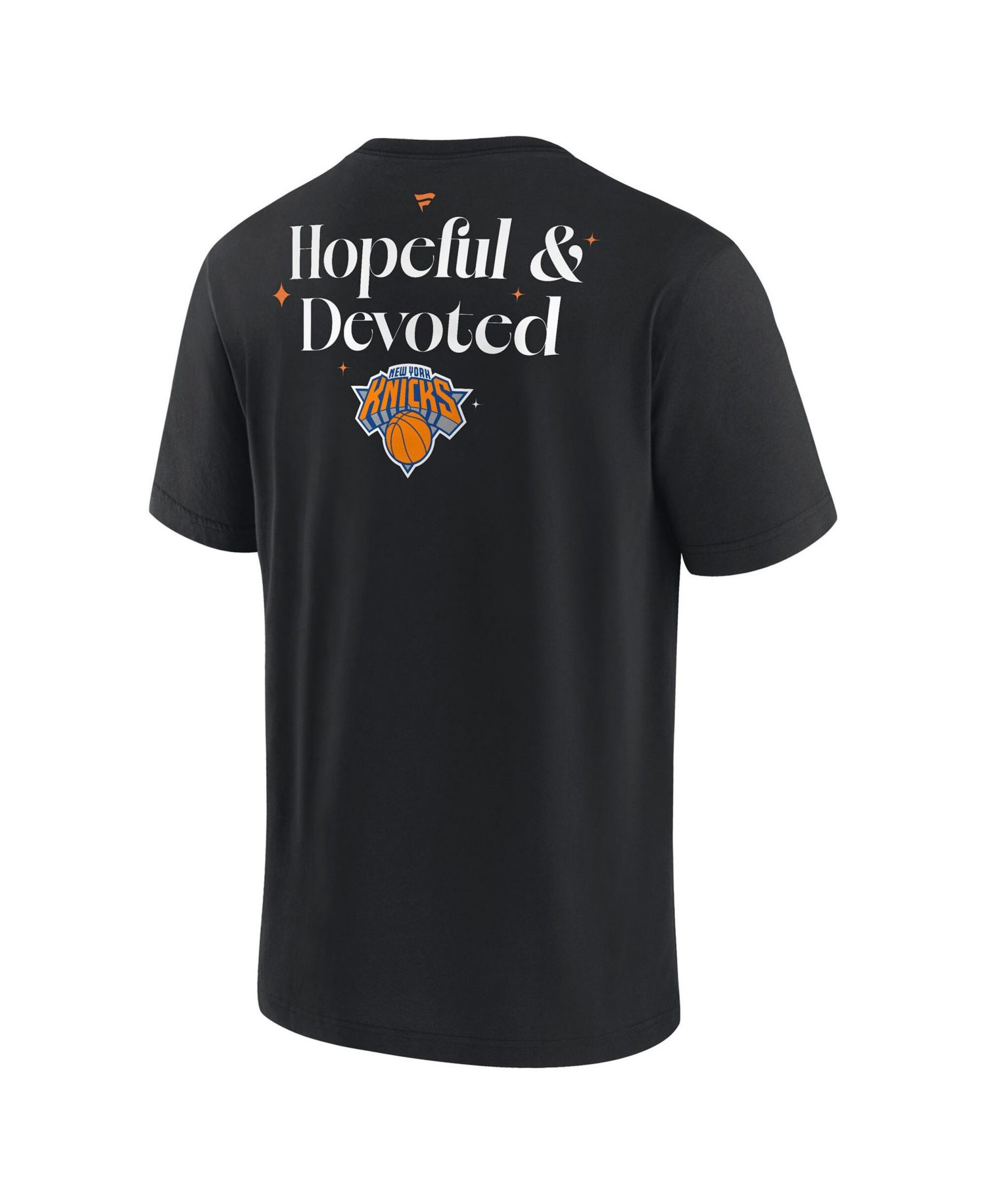 Men's Black New York Knicks Hopeful Devoted Heavyweight T-Shirt
