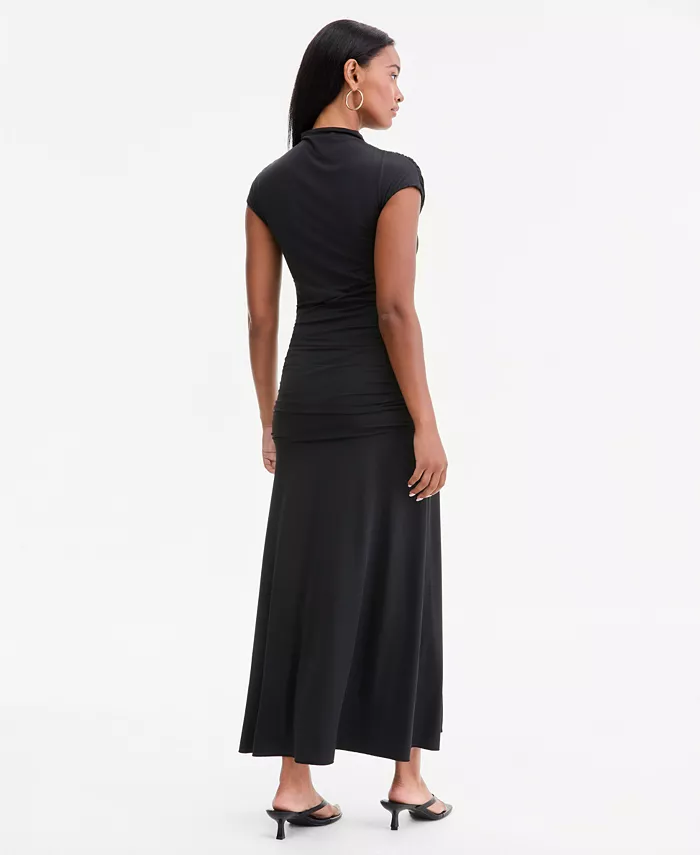 Women's Ruched Cap-Sleeve Midi Dress - thumbnail 2