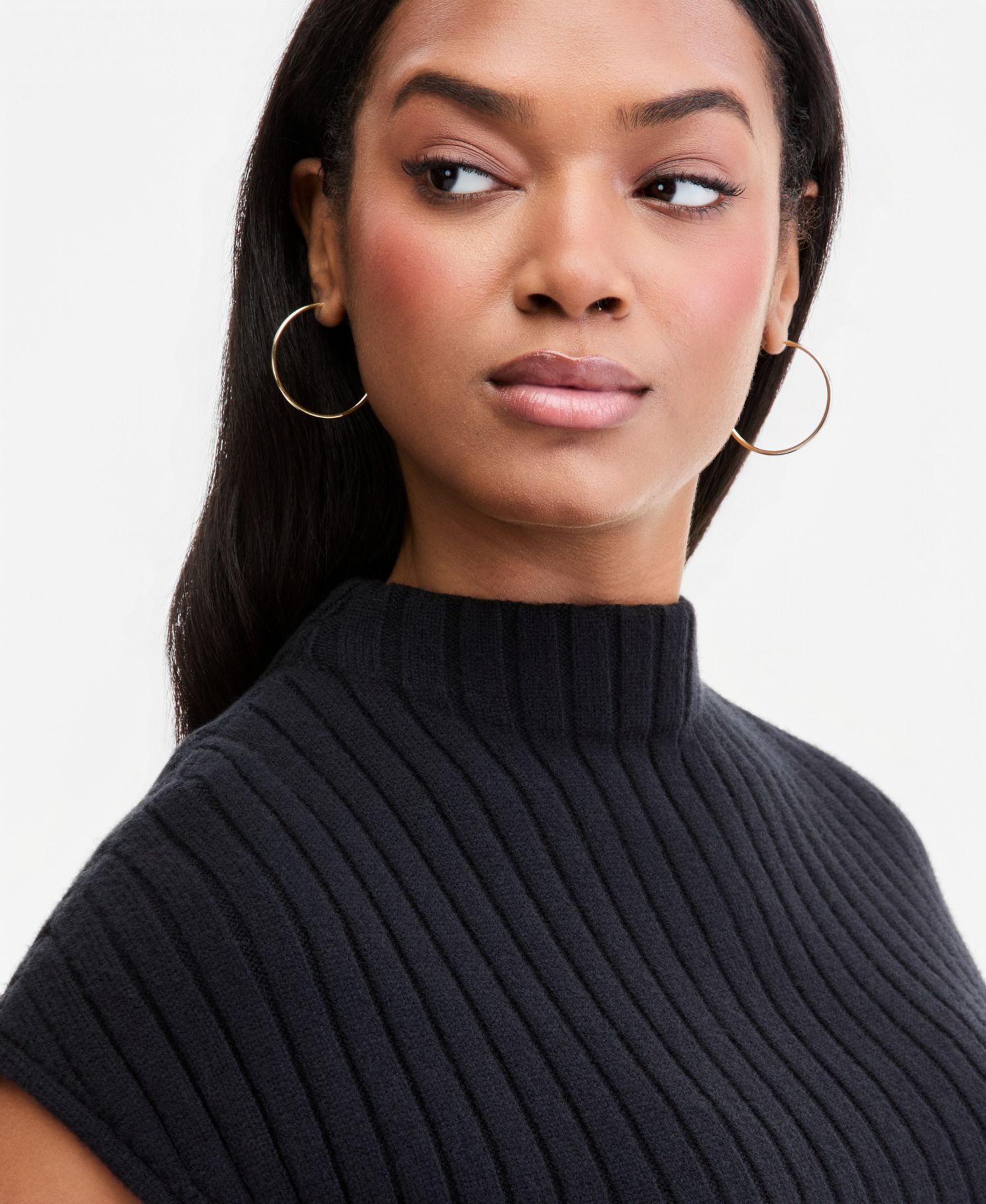Women's Ribbed Cropped Sweater