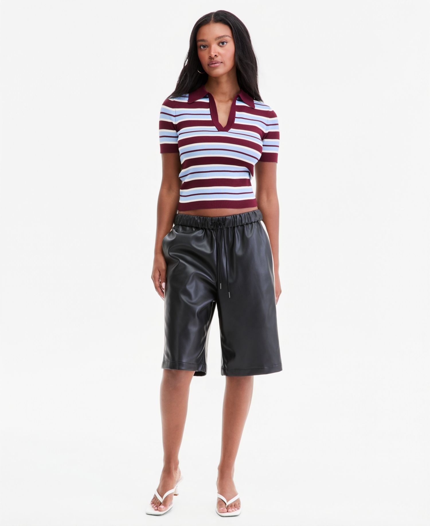Women's Cropped Ribbed Top