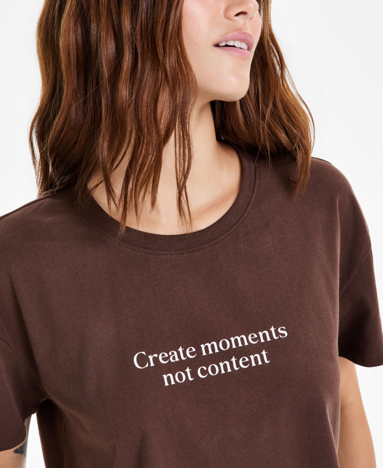 Women's Cotton Cropped Create Moments Tee