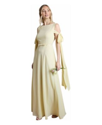 Women's Bow Sleeve Maxi Dress