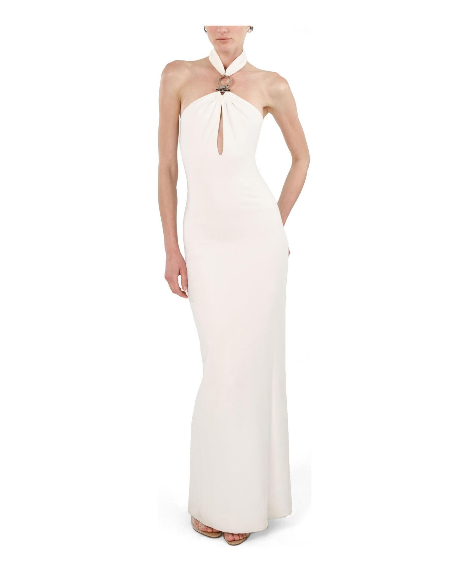 Women's Cut-Out Detail Embellished Maxi Dress