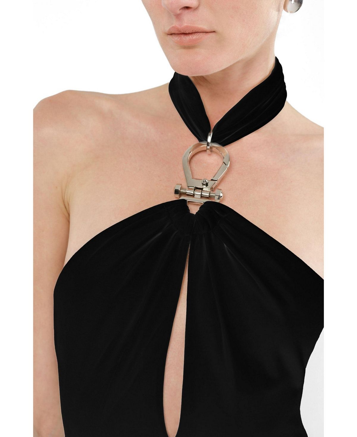 NOCTURNE Women's Cut-Out Detail Embellished Maxi Dress view 3 — MAYCSS fashion products