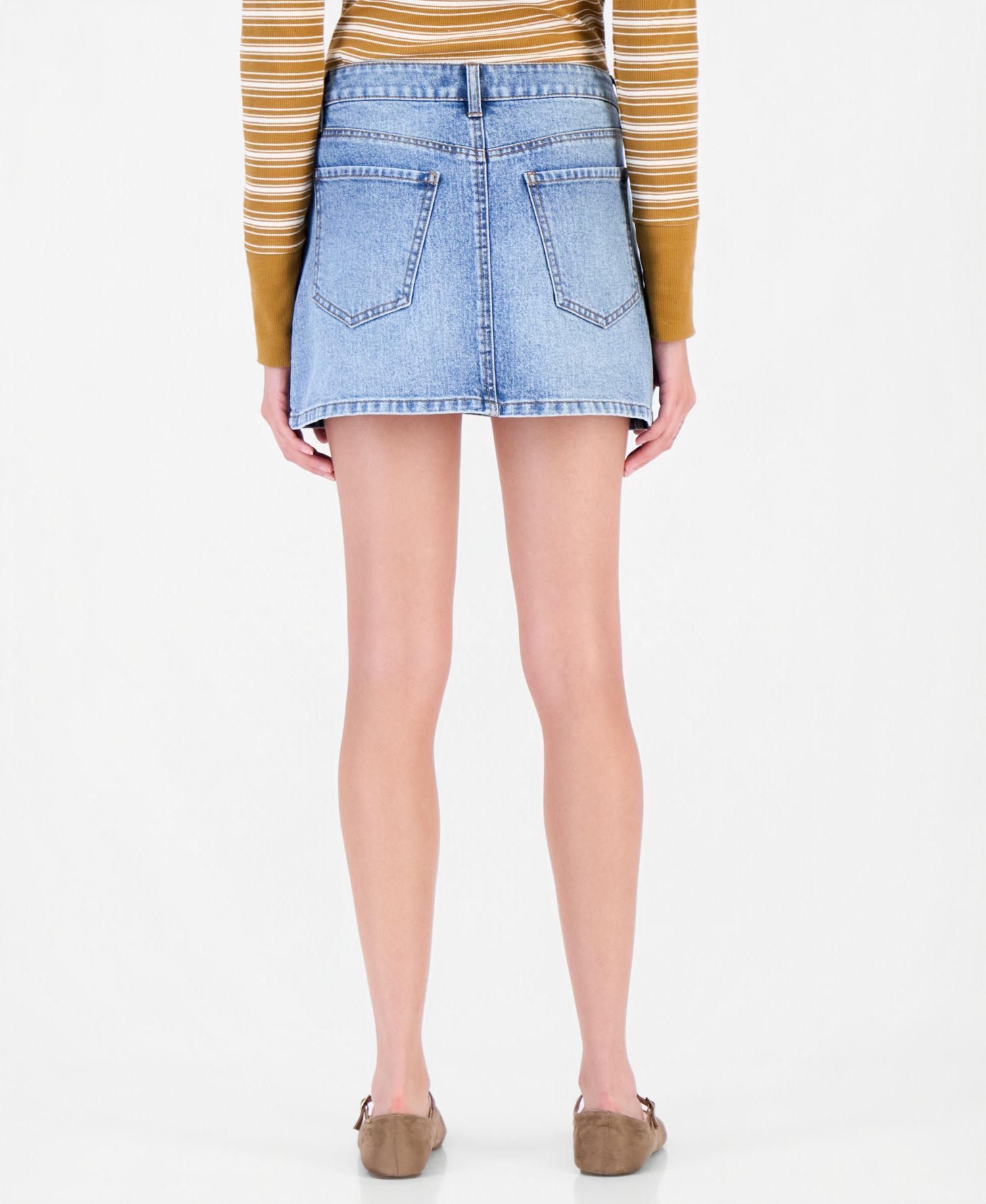 Women's Denim A-Line Mini Skirt