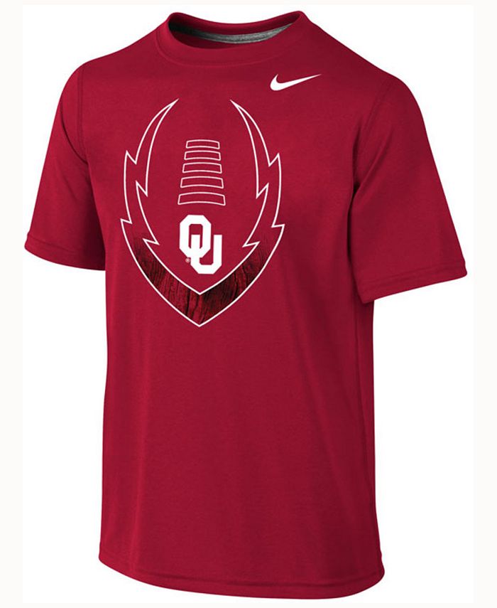 Nike Kids' Oklahoma Sooners Legend Football Icon T-Shirt, Big Boys (8 ...