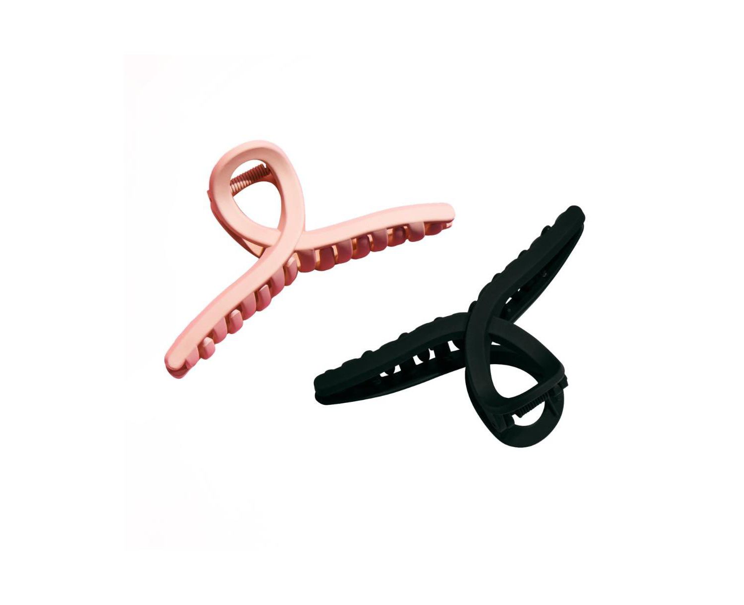 Loop Claw Clip Duo - Gentle Hold Accessory for All Hair Types - Non-Slip, Firm Grip Design for Daily Styling - (2 Pack)