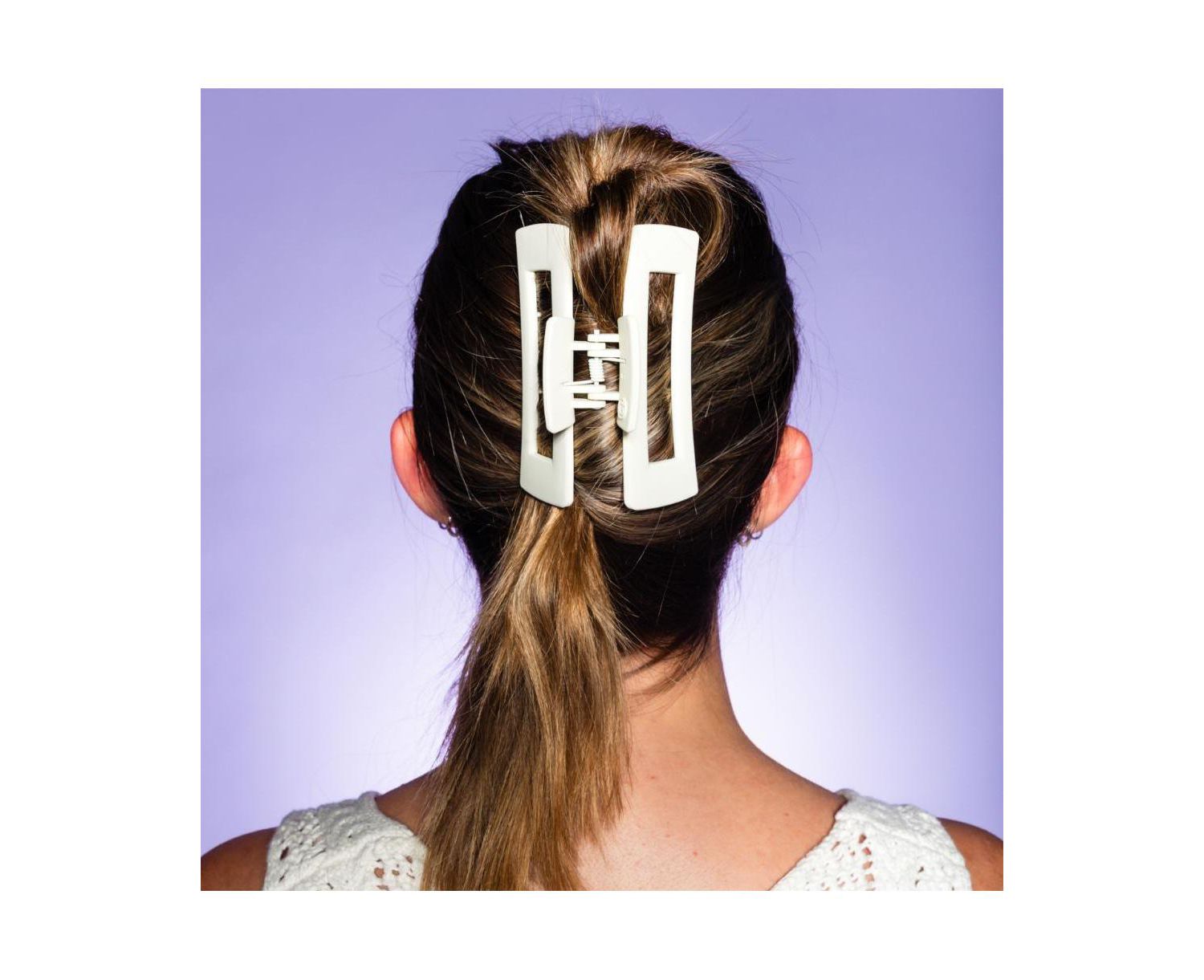 XL Thick Hair - X-Long Hair Holds More - Velvet-Like Finish Clip for All Lock Types - Essential, Retractable Clip - 2 Pack