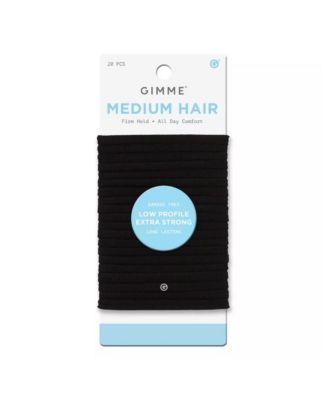 Low Profile Hair Bands - Gentle, No-Snag Elastic Ties for Fine and Thick Locks - Non-Slip Seamless Ponytail Holders - 20 Pack