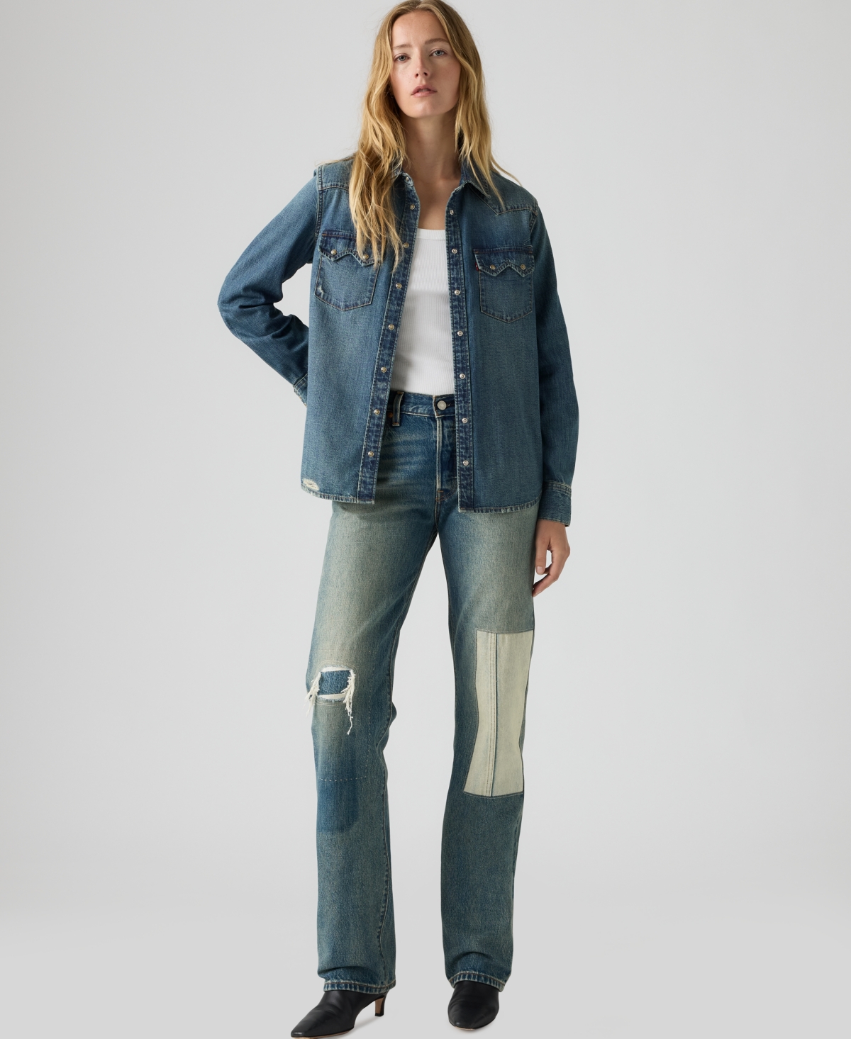 Levi's Women's 501 90's Mid-Rise Straight-Fit Jeans