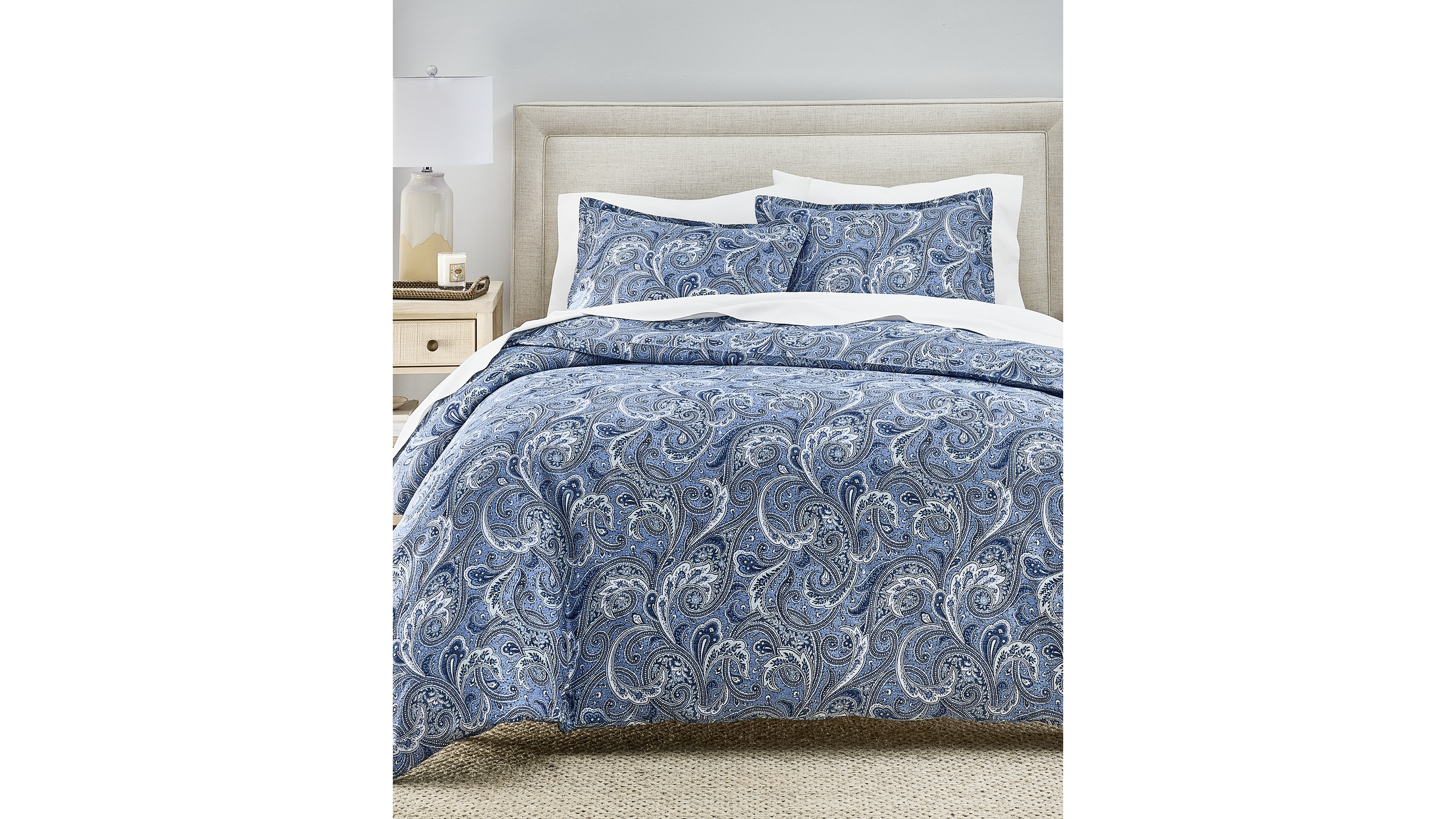 Charter Club Atlas Paisley Print 3-Piece Comforter Set, Full/Queen, Macy's Exclusive