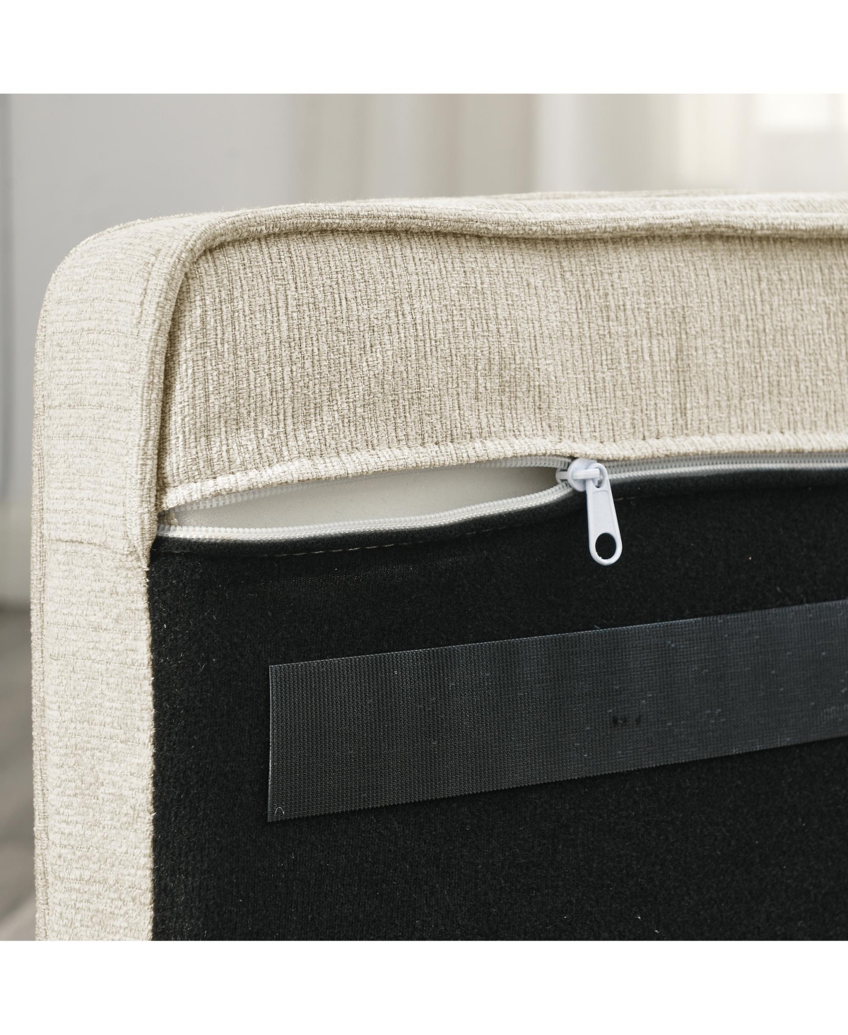 Zeny Bliss Mid-Century Large Dog Sofa with Tapered Legs, Orthopedic Cushion and Stain-Resistant Fabric