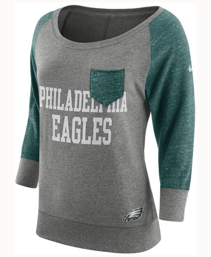 Nike Women's Philadelphia Eagles Vintage Crew Long Sleeve TShirt Macy's