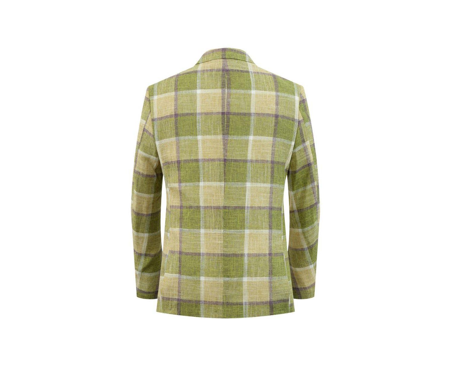 Men's Slim Fit Plaid Sports Blazer