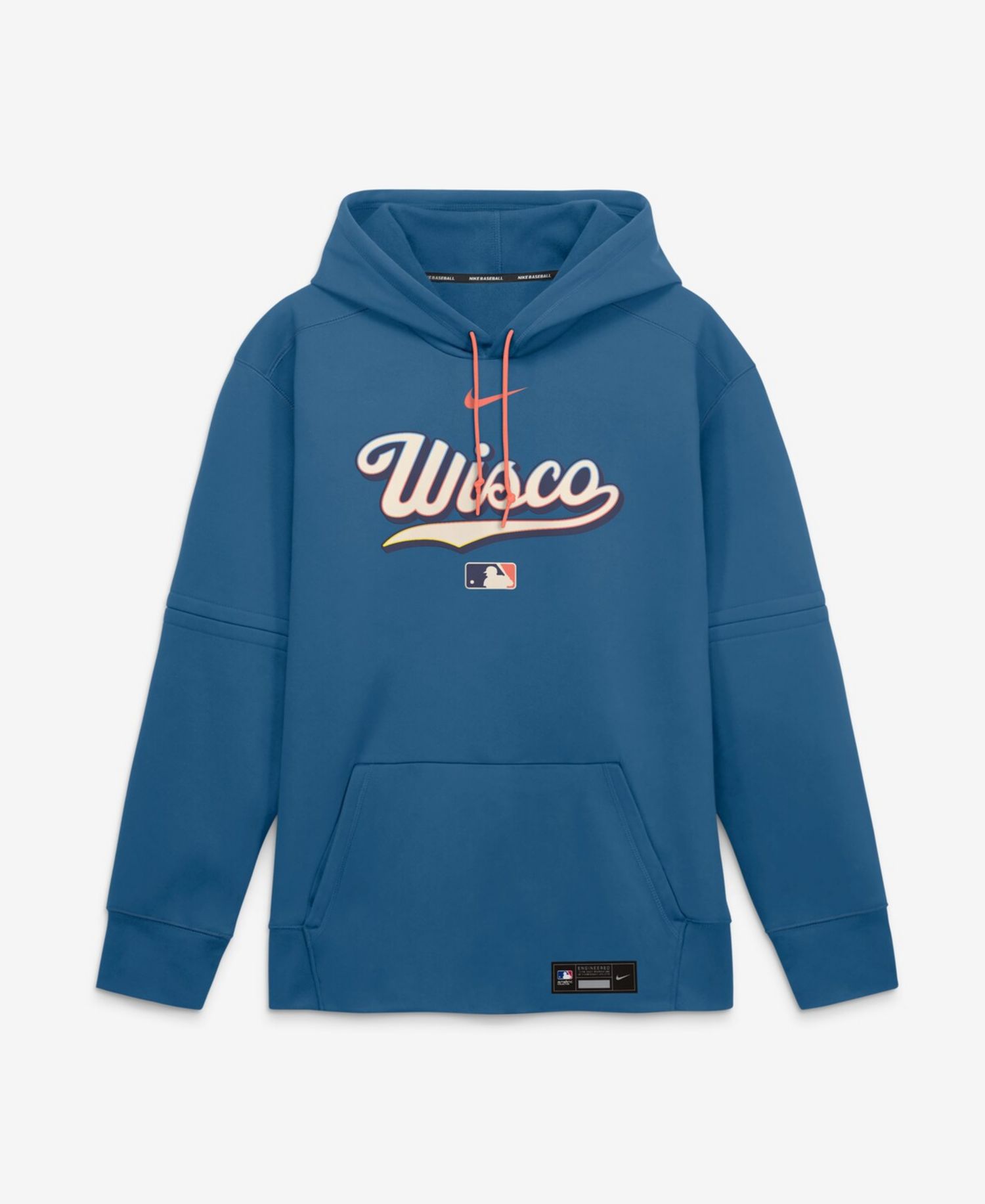 Men's Blue Milwaukee Brewers 2026 City Connect Authentic Collection Therma-FIT Hoodie