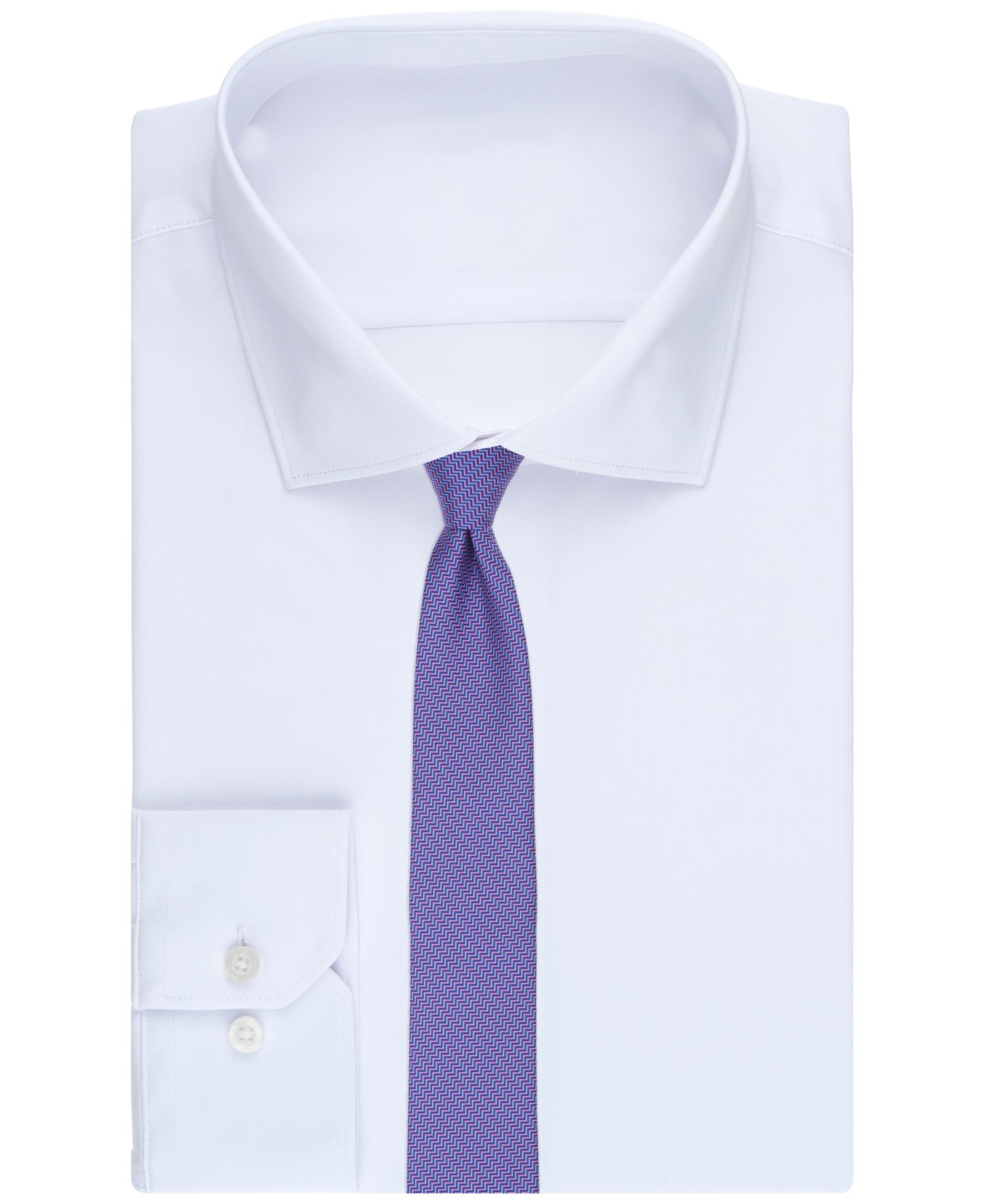 Men's Chevron Pattern Skinny Tie