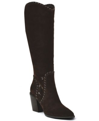Women's Rosco Suede Whipstitch Tall Block Heel Boots