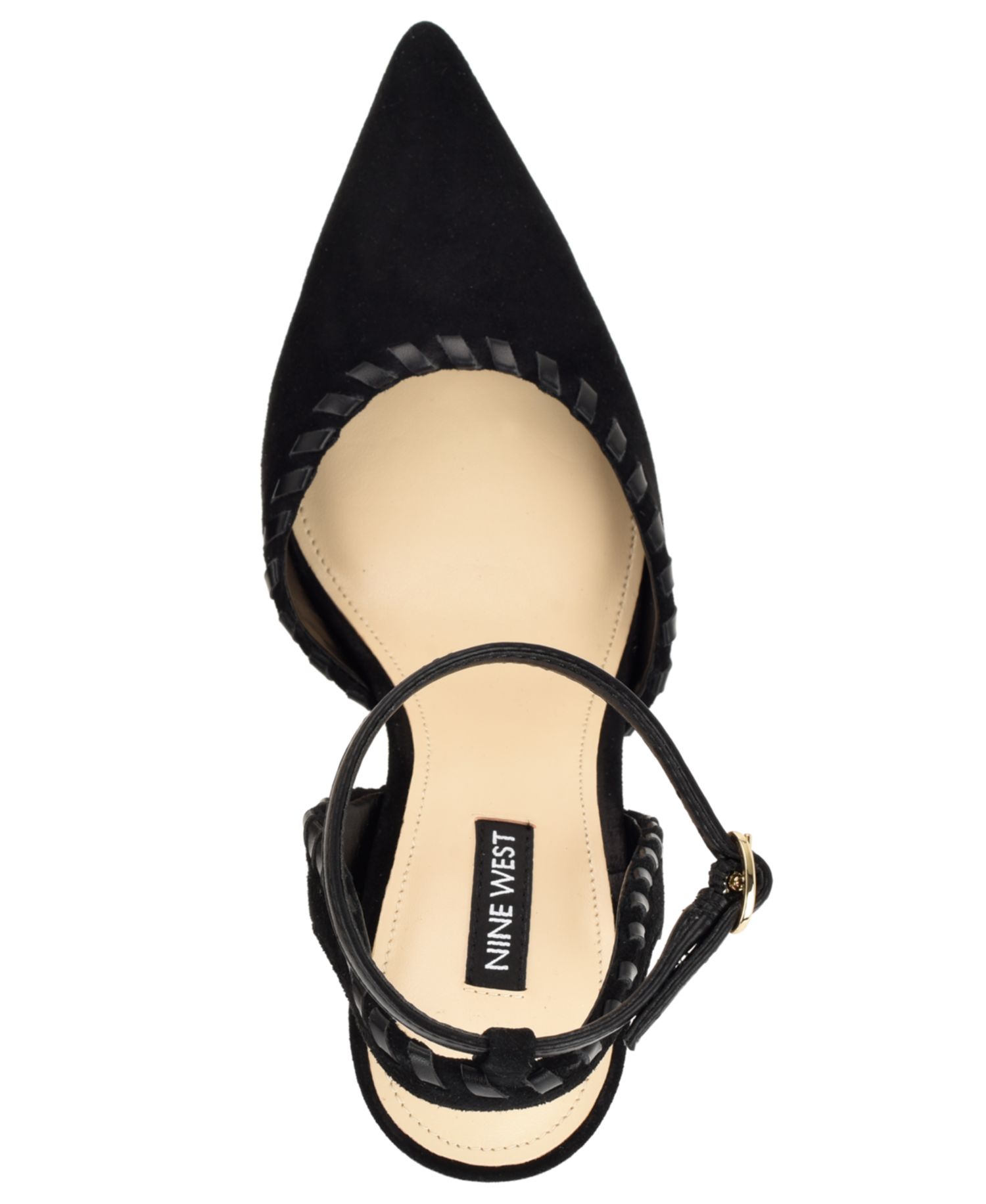 Women's Kenedy Suede Whipstitch Two-Piece Dress Pumps