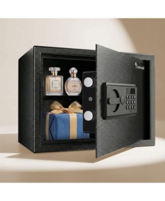 0.6 Cu Ft Money Safe Box with Indicator Light Keypad, Type-C Emergency Power, Dual Steel Bolts and Removable Shelf for Home/Office