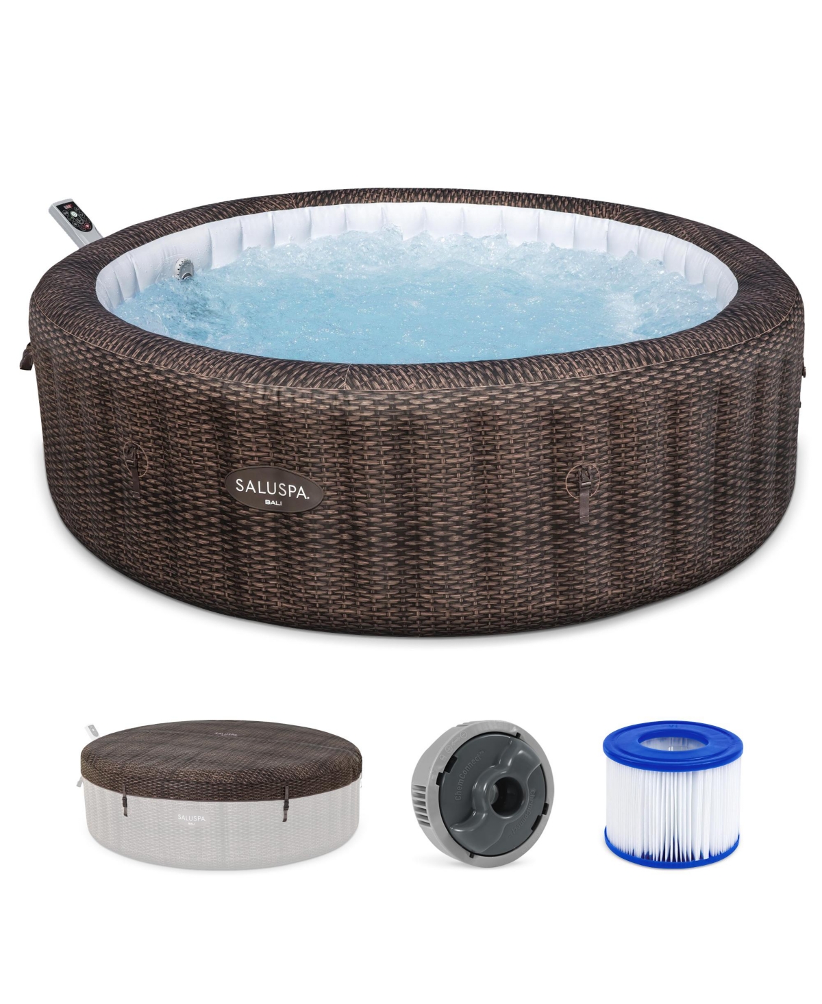 Bestway SaluSpa Bali Smart AirJet Inflatable Hot Tub w/ EnergySense Cover