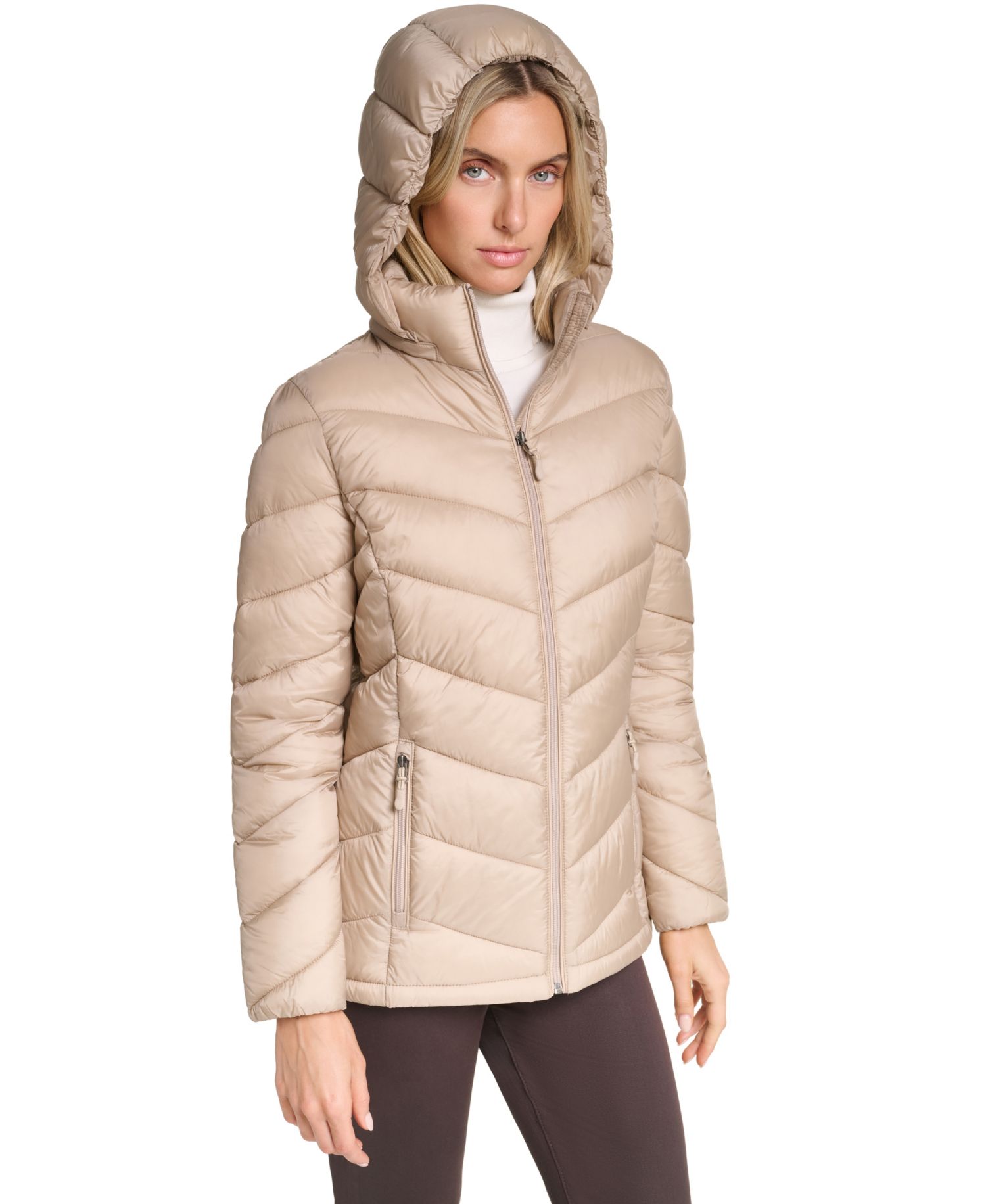 Women's Packable Hooded Puffer Coat