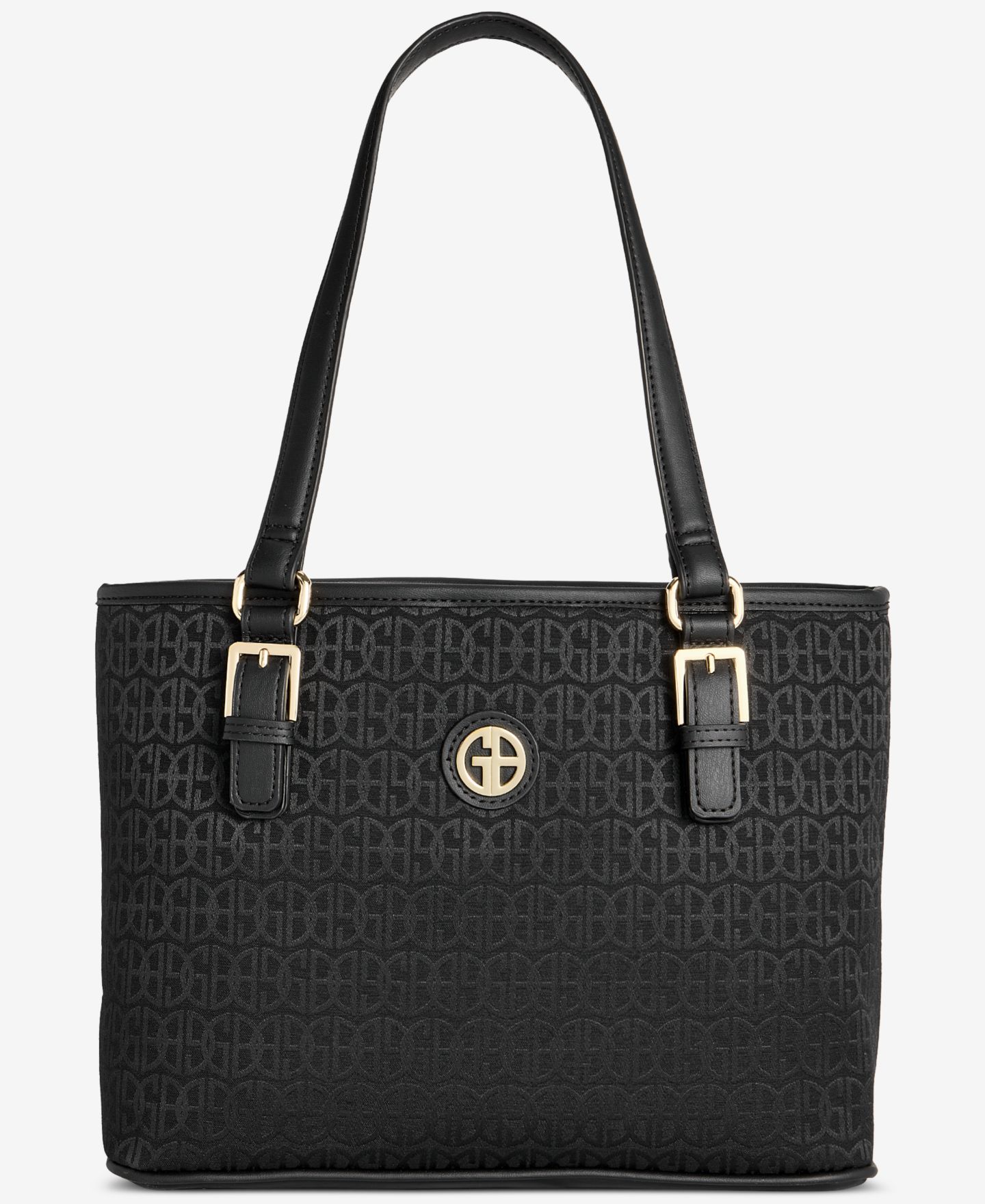 Женская сумка Giani Bernini Jacquard Tulip Tote, цвет: Чёрный — фото 1