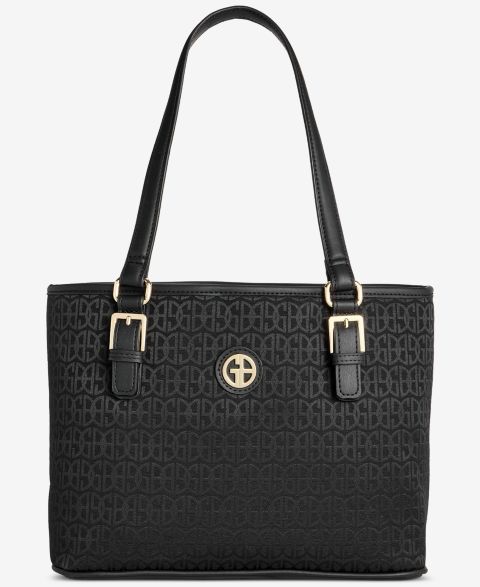 Женская сумка Giani Bernini Jacquard Tulip Tote, цвет: Чёрный