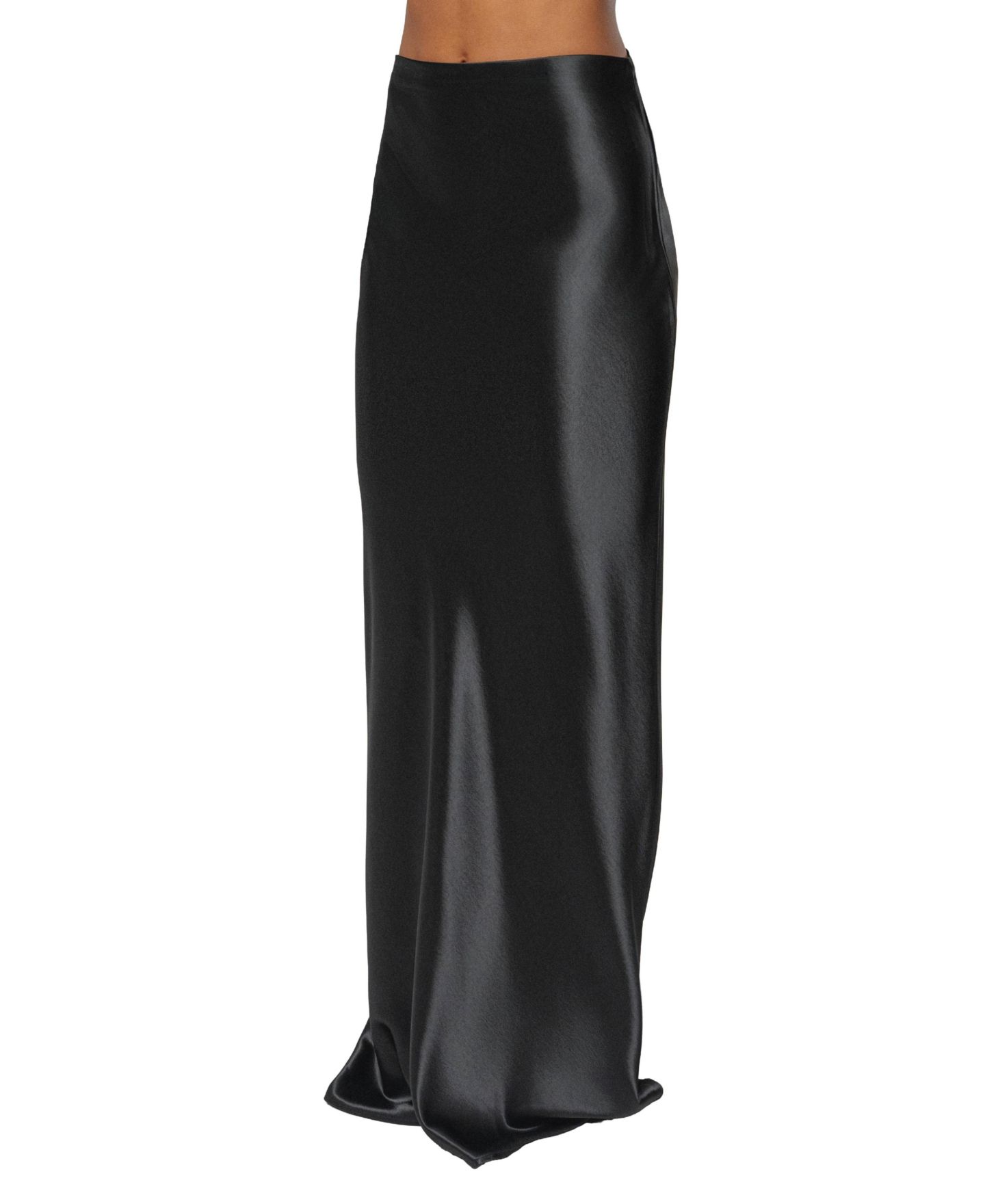 Женская юбка JLUXLABEL Tradition Satin Maxi, цвет: Чёрный — фото 4