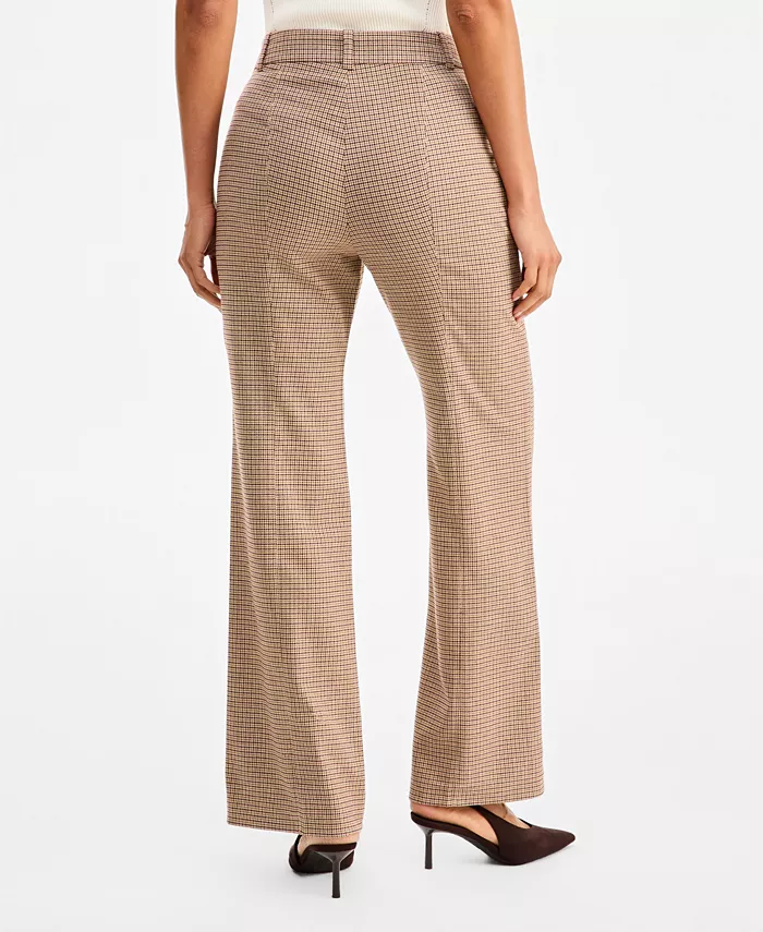 Women's High-Rise Bootcut Houndstooth Pants - thumbnail 2