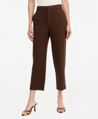 Women's High-Rise Slim-Fit Cropped Pants