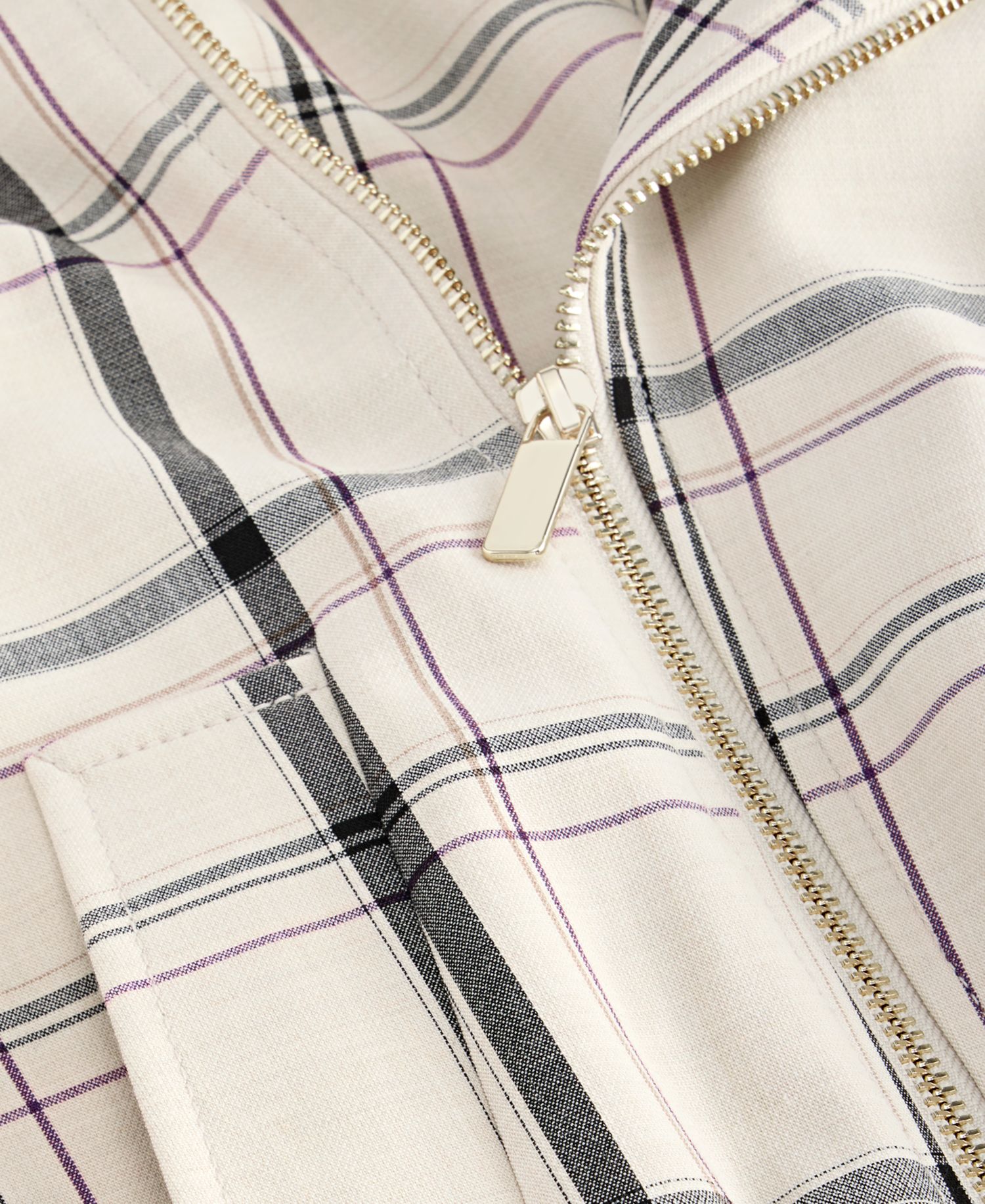Women's Arlee Oversized Plaid Biker Jacket