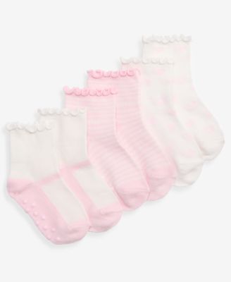 Baby Girls' 0M-24M Mary Jane Detail Socks, 3-Pack