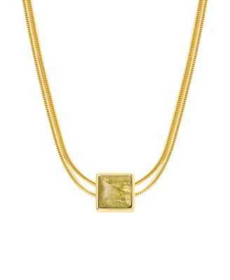 Peridot Gold Evil Eye Charm August Birthstone Necklace