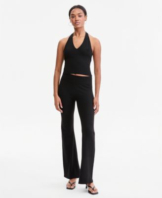 Women's Flare-Leg Sweater Pants