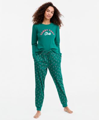 Women's Candy Canes Pajama Set