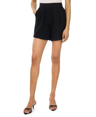 Women's Pleated Elastic Waistband Shorts