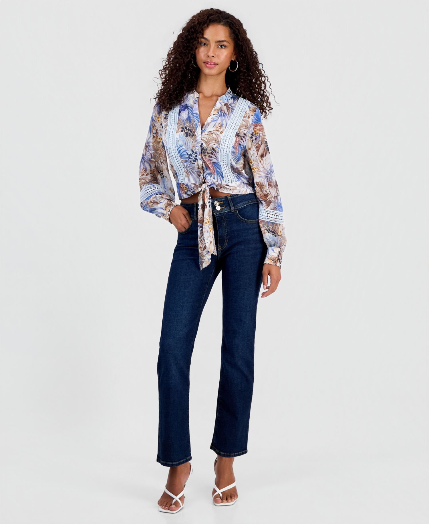Women's Shape Up Mid-Rise Straight-Leg Jeans