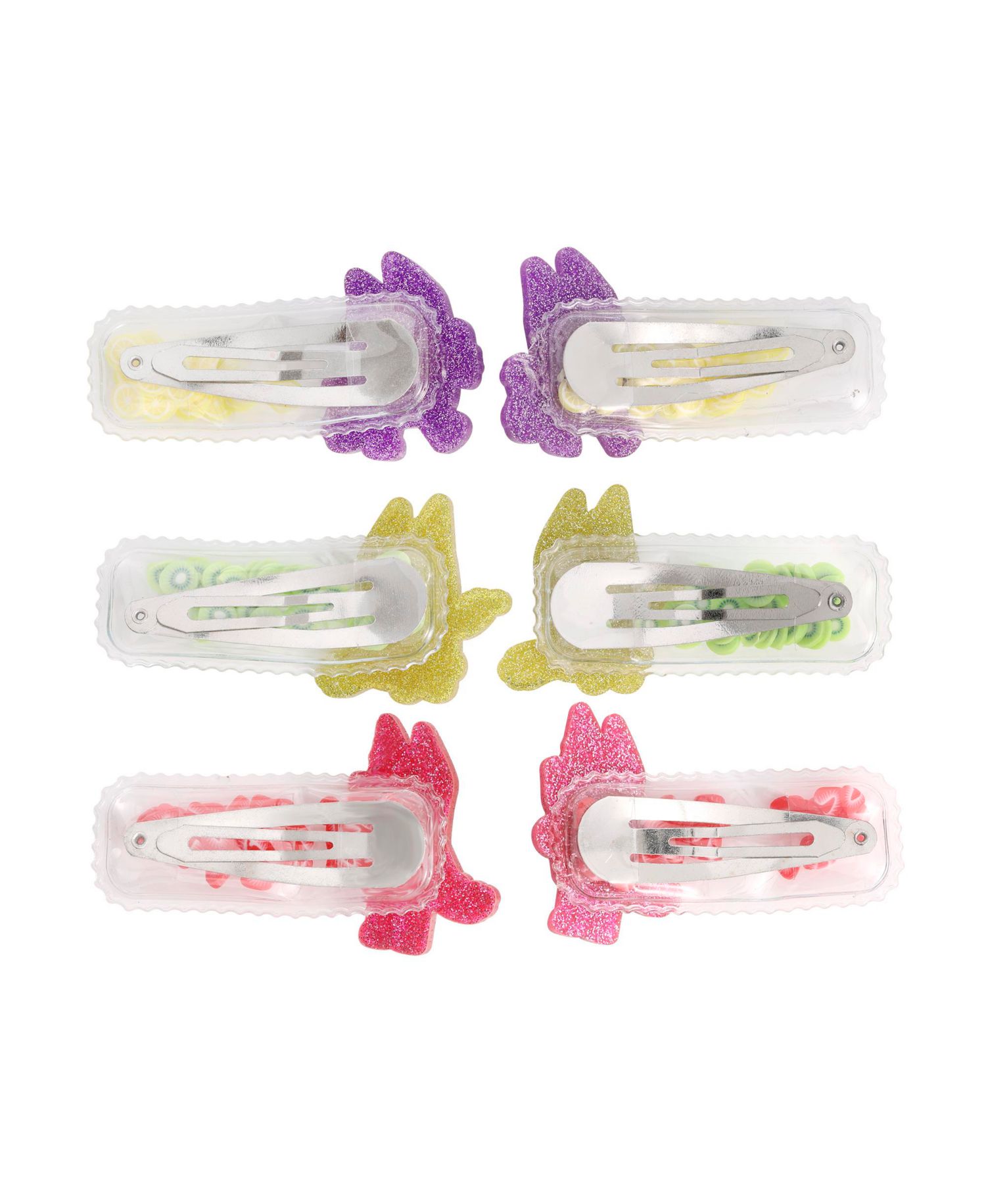 Hair Clip 6-Piece Set Official License, Snap Back Shaker Hair Clips, Bluey Accessories