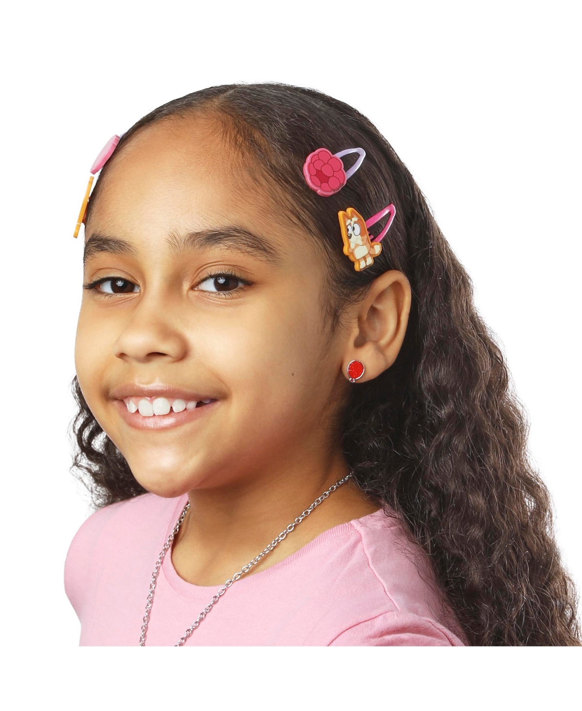 Bluey Hair Clips 8-Piece Set Official License, Snap Back Hair Clip, Bluey Accessories