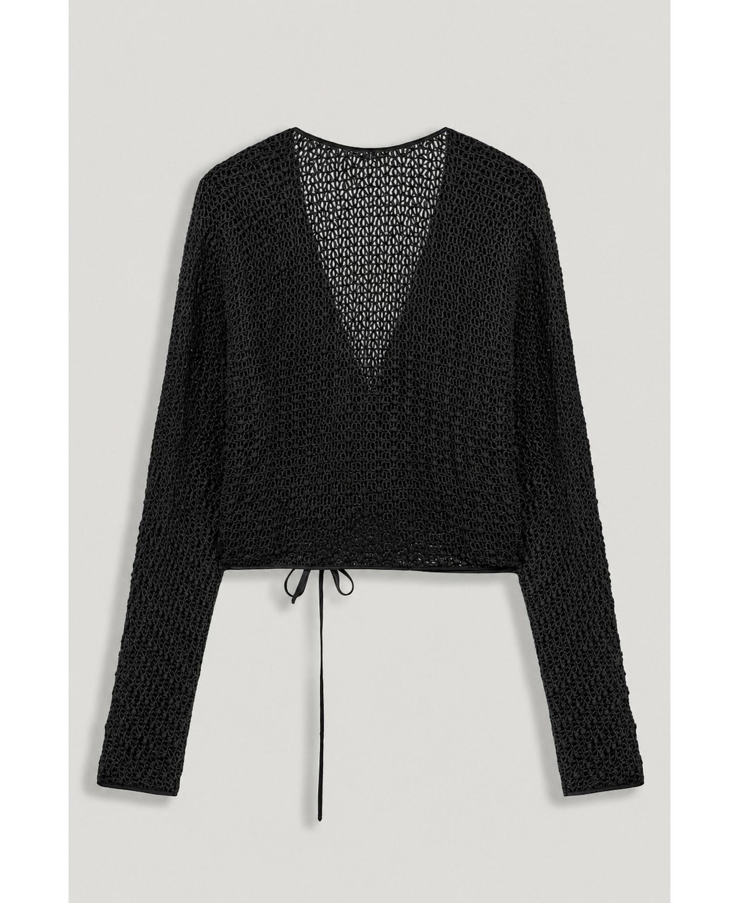 Women's Wrap Mesh Blouse