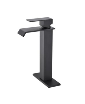 Single Handle Waterfall Spout Bathroom Faucet for Sink