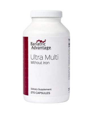 Ultra Multi Without Iron High Potency Multivitamin for Bariatric Surgery Patients Bariatric Multivitamin 270 Capsules