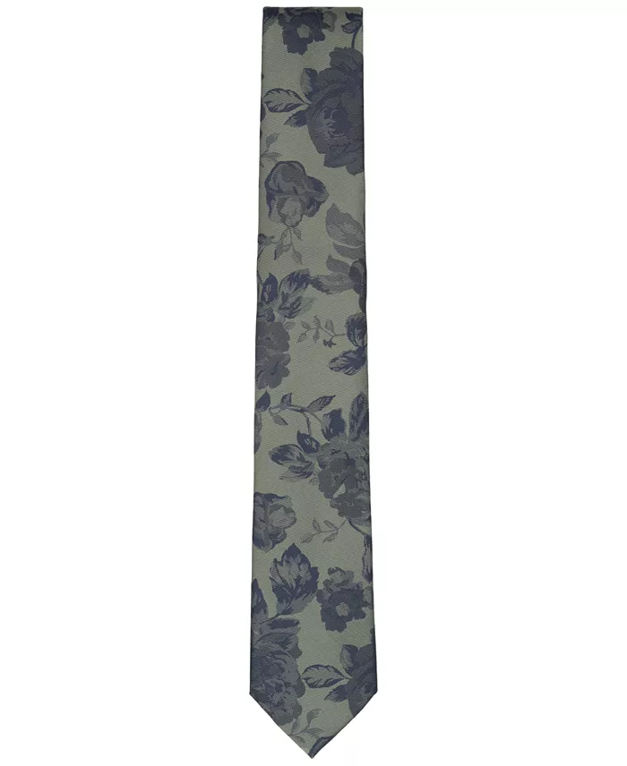 Men's Harbor Floral Pattern Tie - thumbnail 2