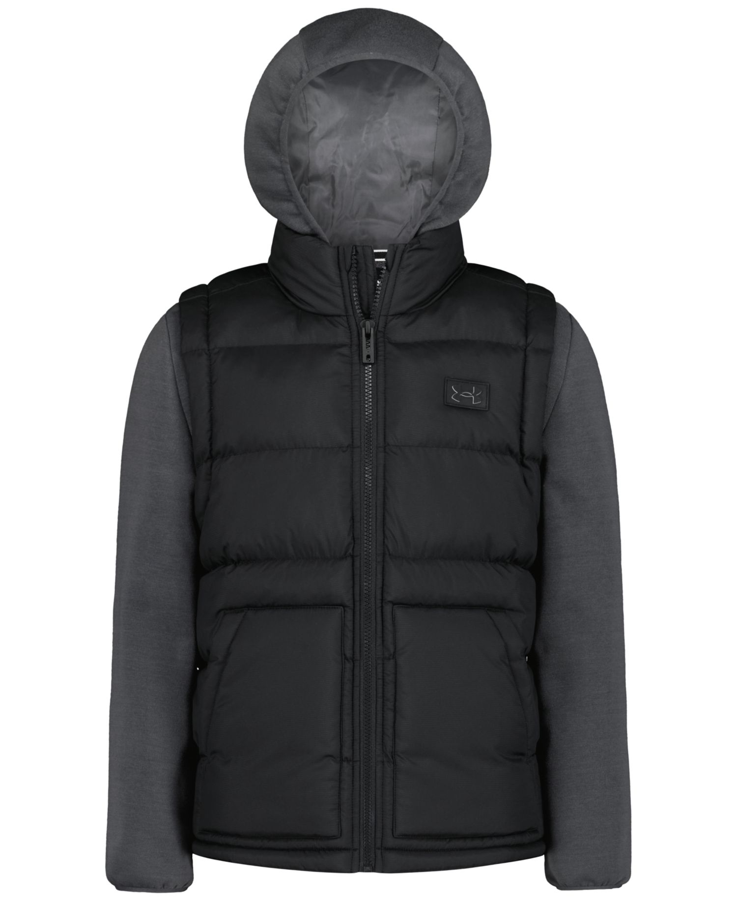 Boys' 8-20 Full-Zip Quilted Hooded Jacket