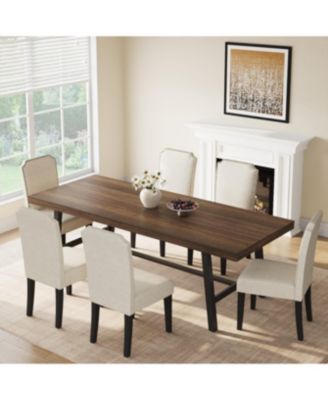 Industrial 86.61" Long Kitchen Dining Table for Dinner, Kitchen, Dining Room