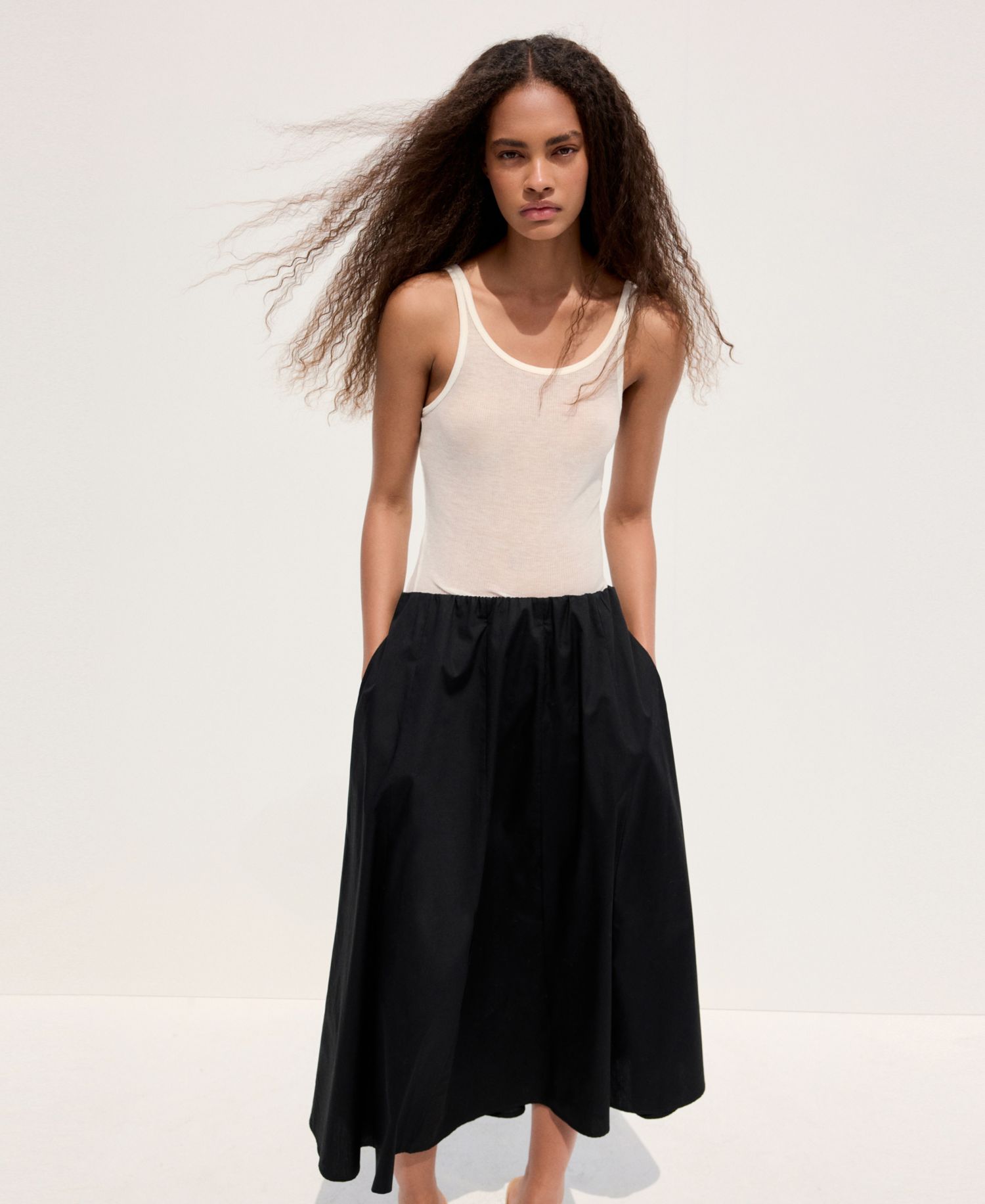 Women's Flared Cotton Skirt