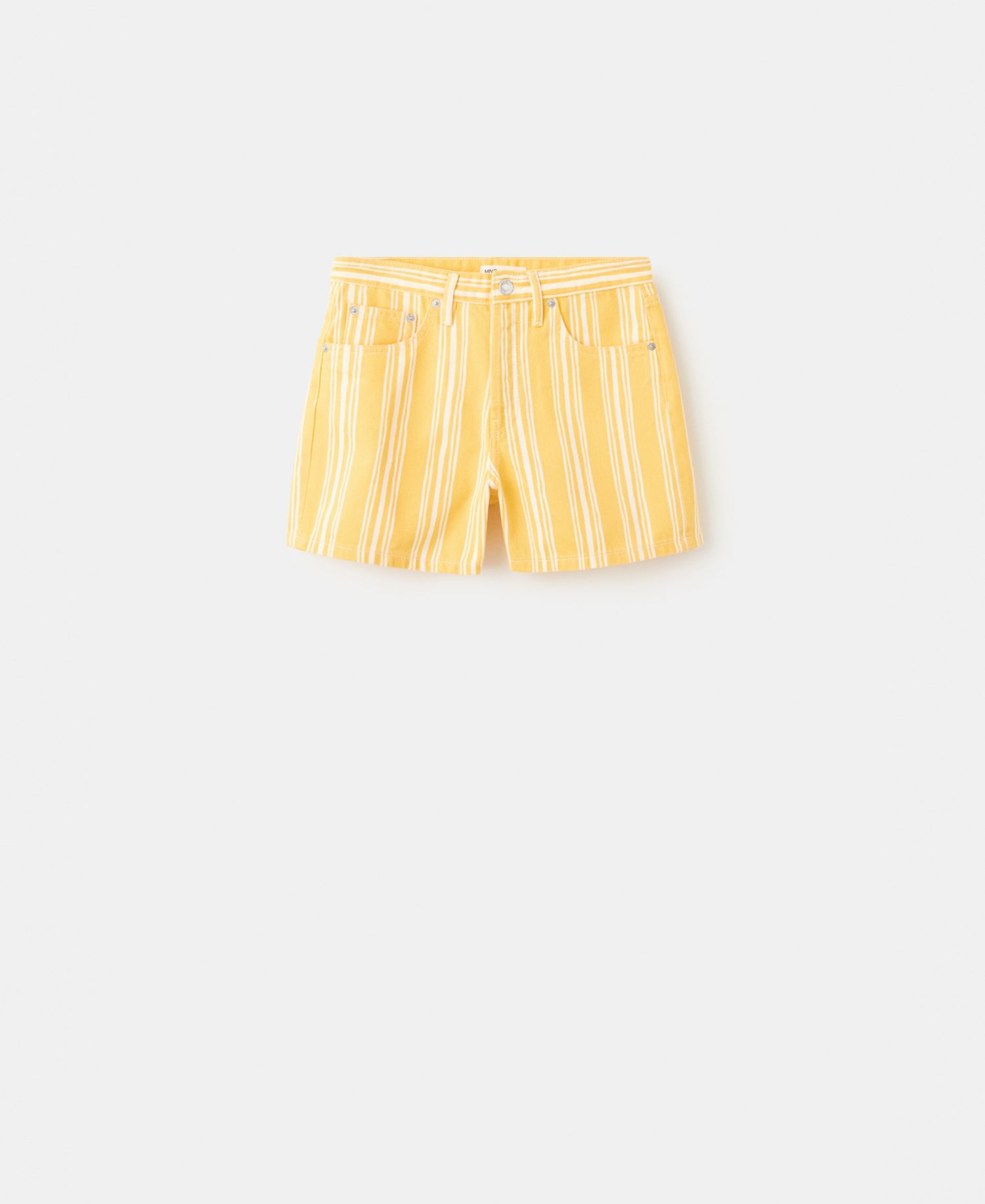 Women's Striped Straight-Fit Shorts